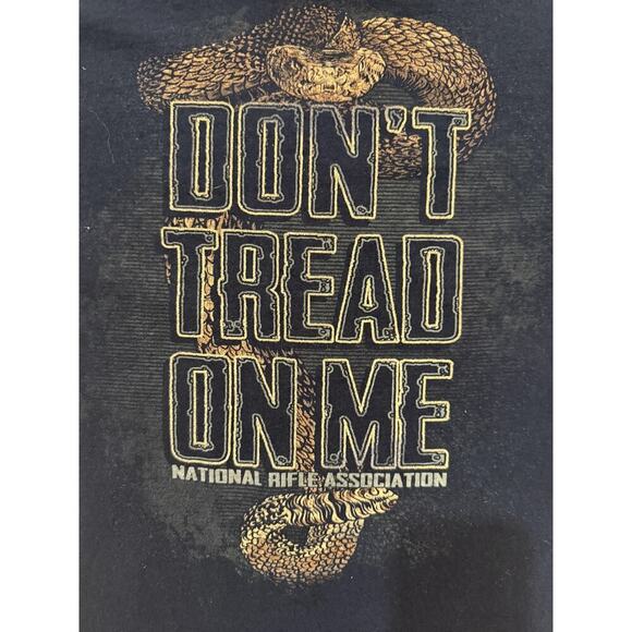 NRA Shirt Mens 2XL Black Don't Tread On Me National Rifle Assoc Back Graphic Hit - Picture 7 of 7